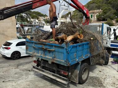 Més de mitja tona de residus retirats del fons marí de Cala Figuera en el marc de les Festes de la Mare de Déu del Carme