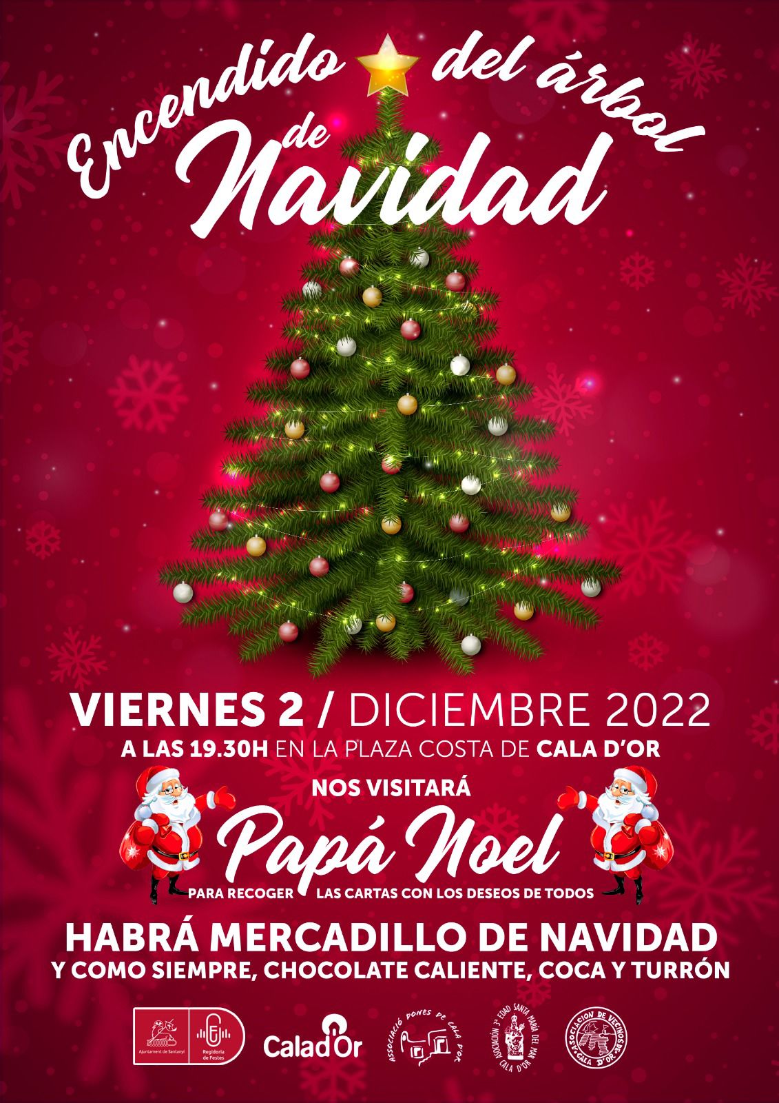 CARTELL PARE NOEL CALA D'OR