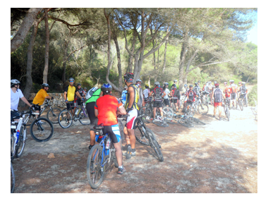 Gran participació a la 1a Volta amb bicicleta de muntanya “Cala Figuera 2011”