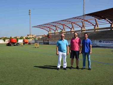 L’Ajuntament inverteix 50.000 en la nova coberta del camp de futbol de Santanyí
