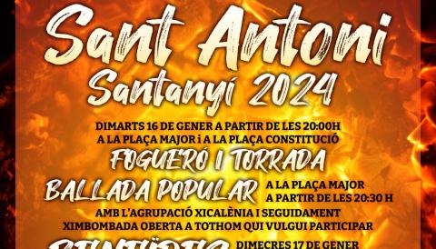 FOGUERÓ SANT ANTONI A SANTANYÍ 2024