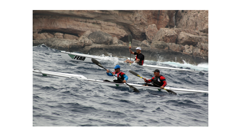 Portopetro és escenari de la segona competició del Campionat d’Espanya de Kayak de Mar